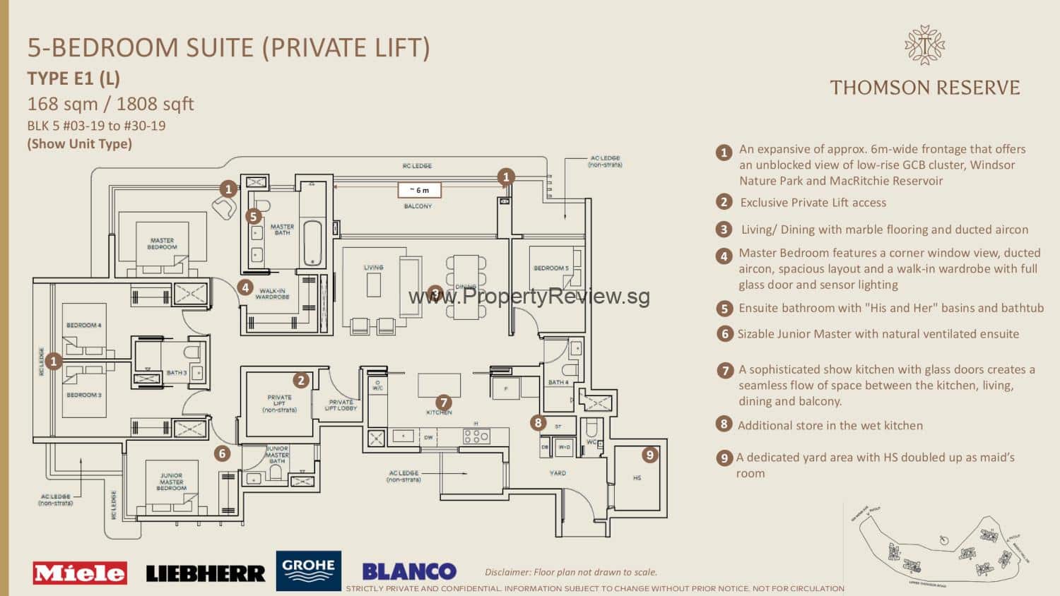 Thomson Reserve 10 Thomson Reserve 5 Bedrooms Floor Plan