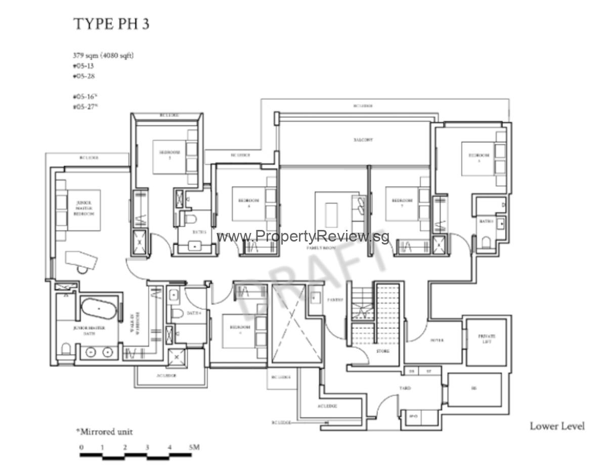 Watten house Penthouse Floor Plan