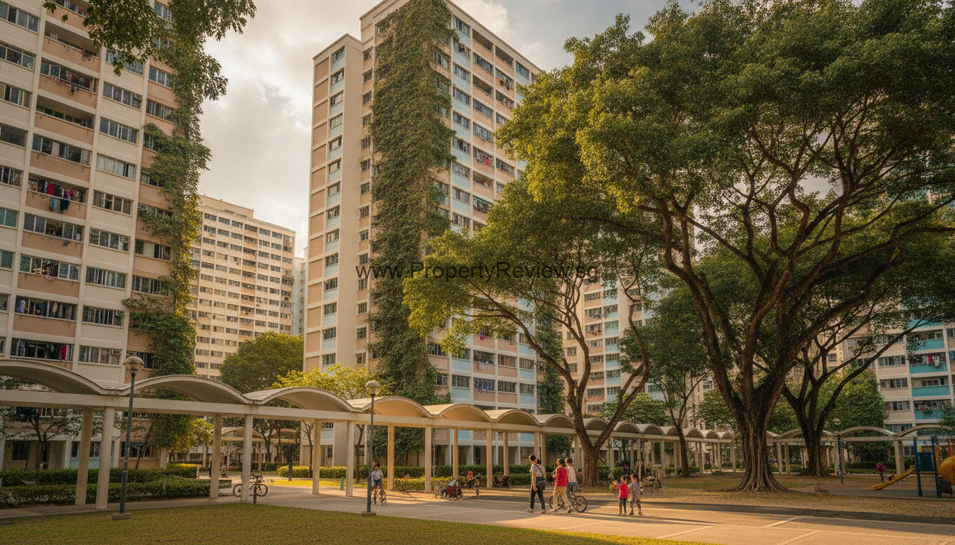 Singapore condominium towers and greenery in the August 2026 property market