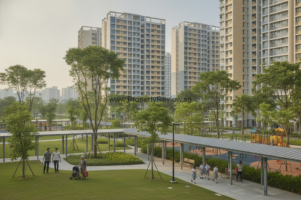 Singapore Property Market 2026: Why Buyers Have More Room to Think 1 Singapore neighbourhoods and housing supply viewed from above